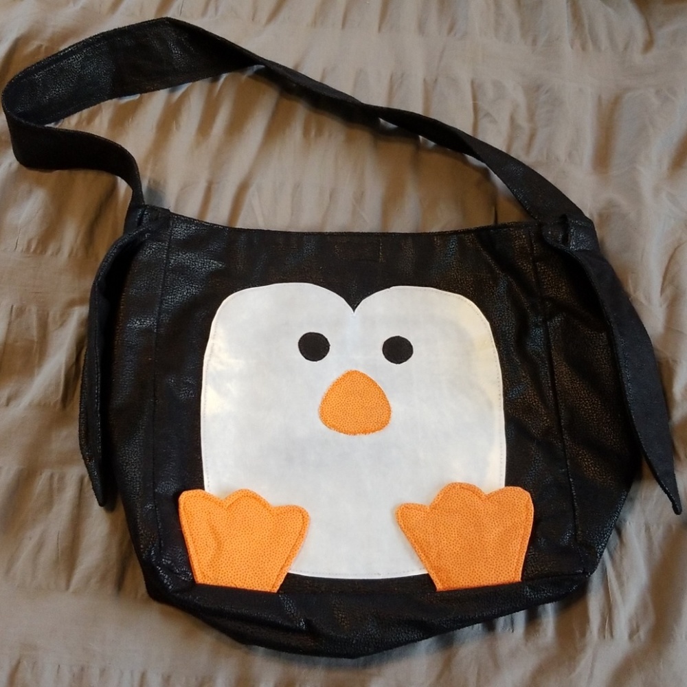 Handmade penguin bag
